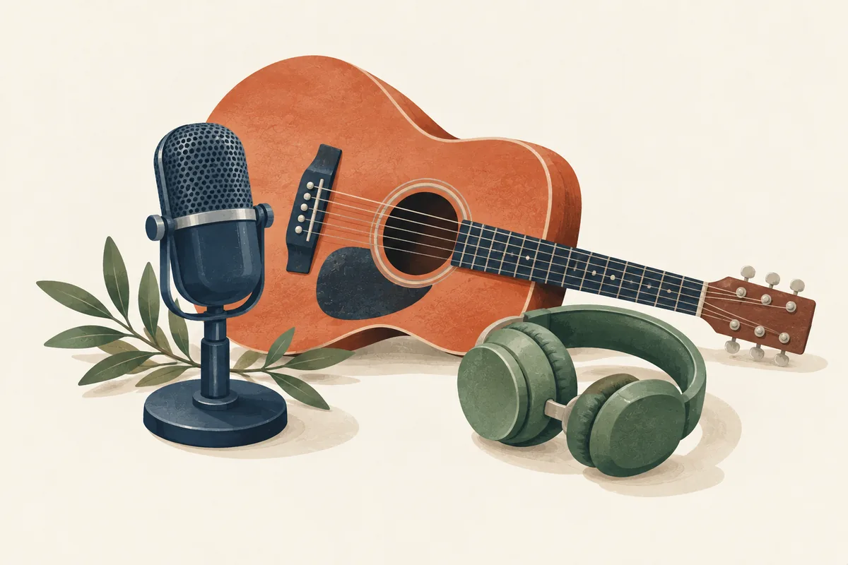 Ilustración de la categoría Cantantes y músicos