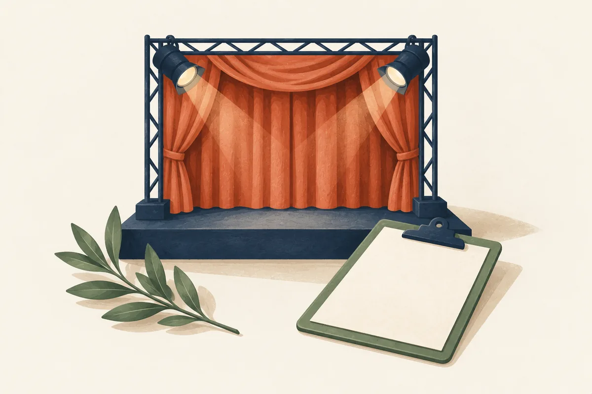 Ilustración de la categoría Producción de eventos